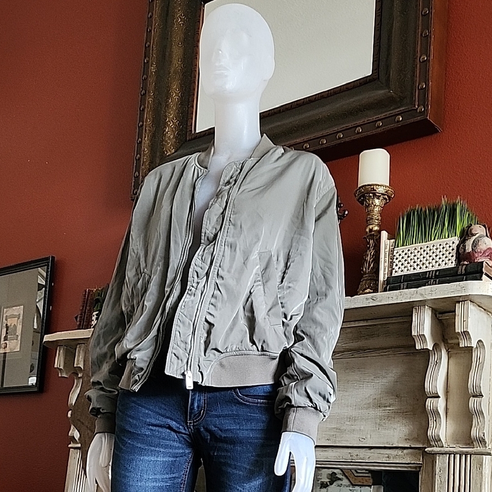 Men's Gray Bomber Jacket